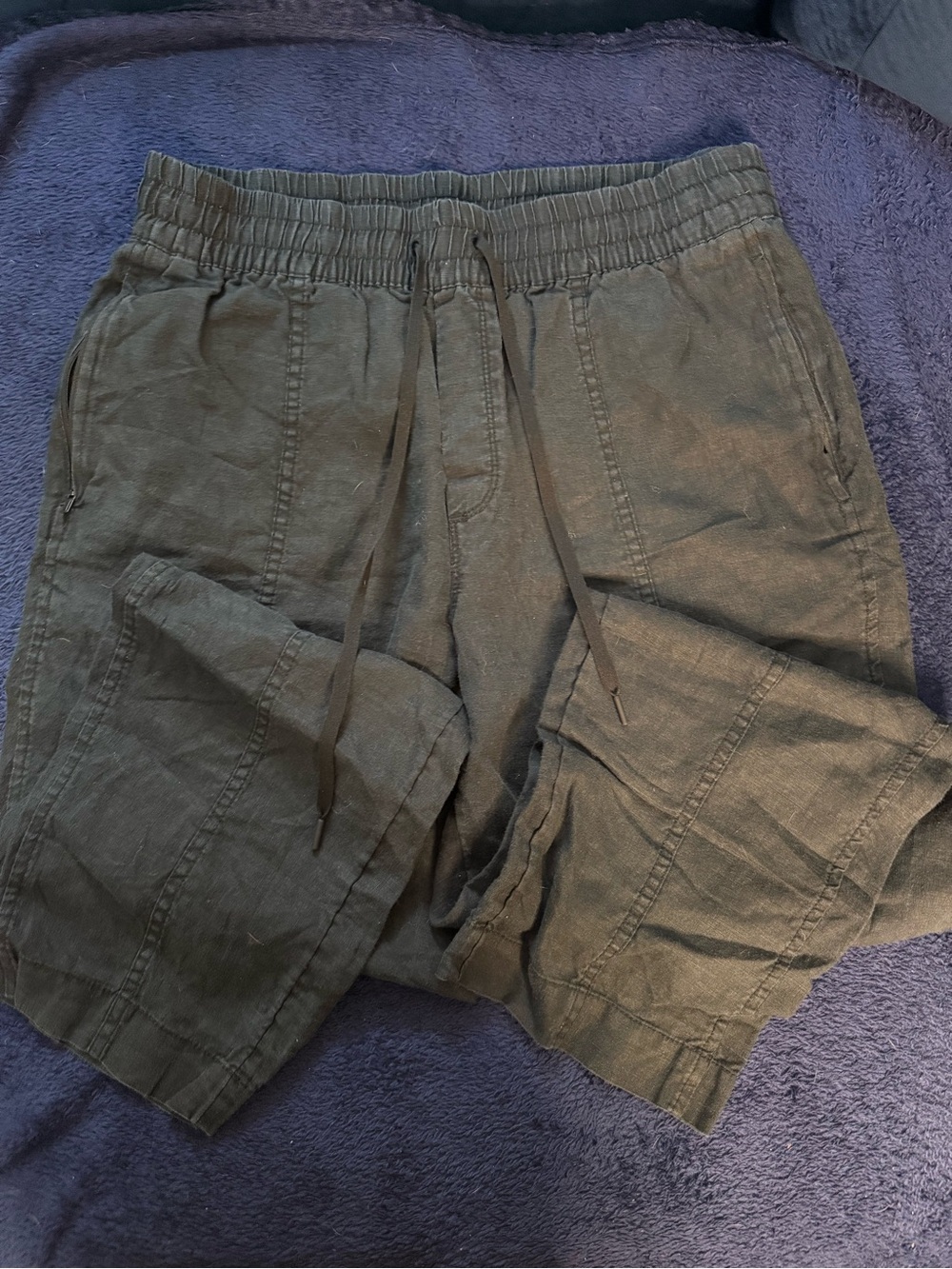 Athleta Olive Green Drawstring Jogger Pants